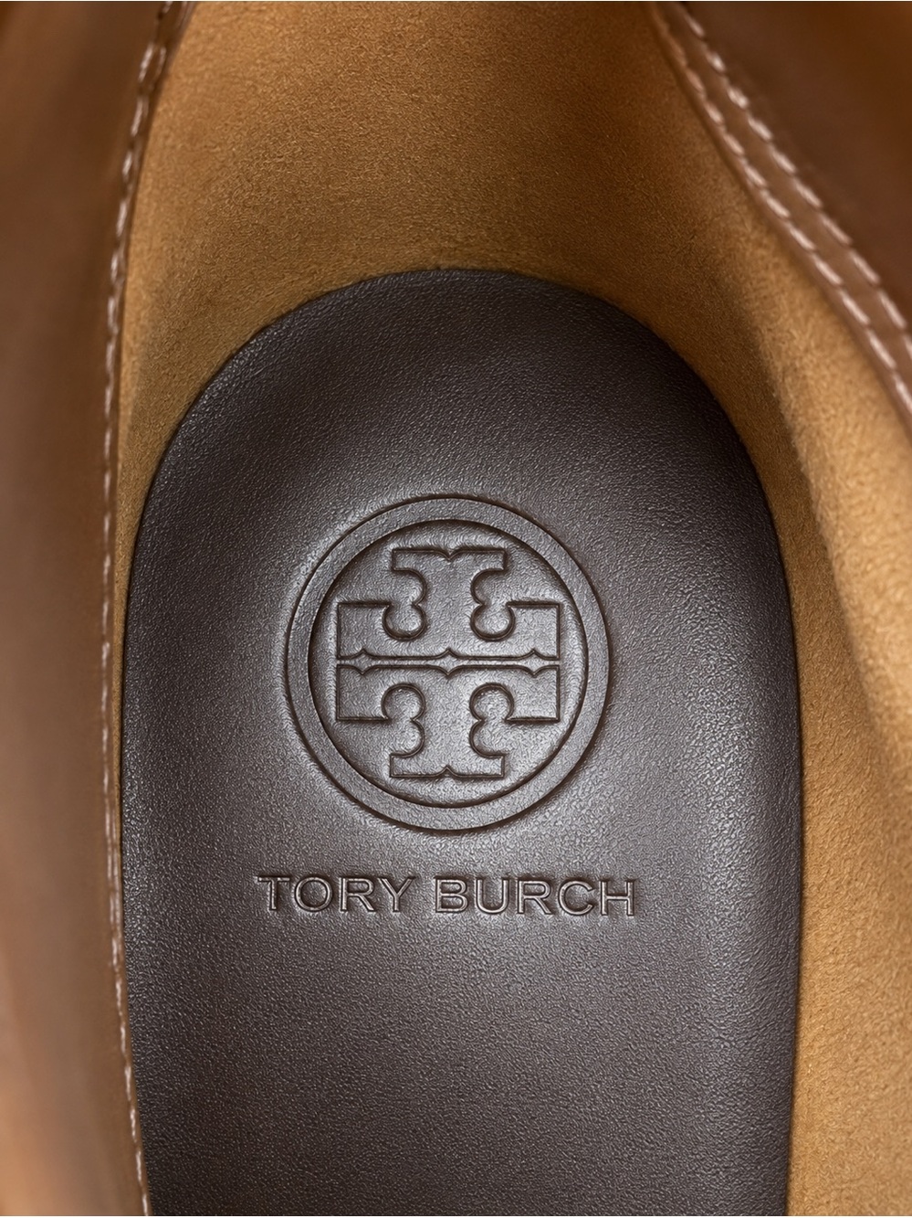 Tory Burch Colton 85MM Brown Leather Ankle Boots Booties 50902 - Picture 3 of 8